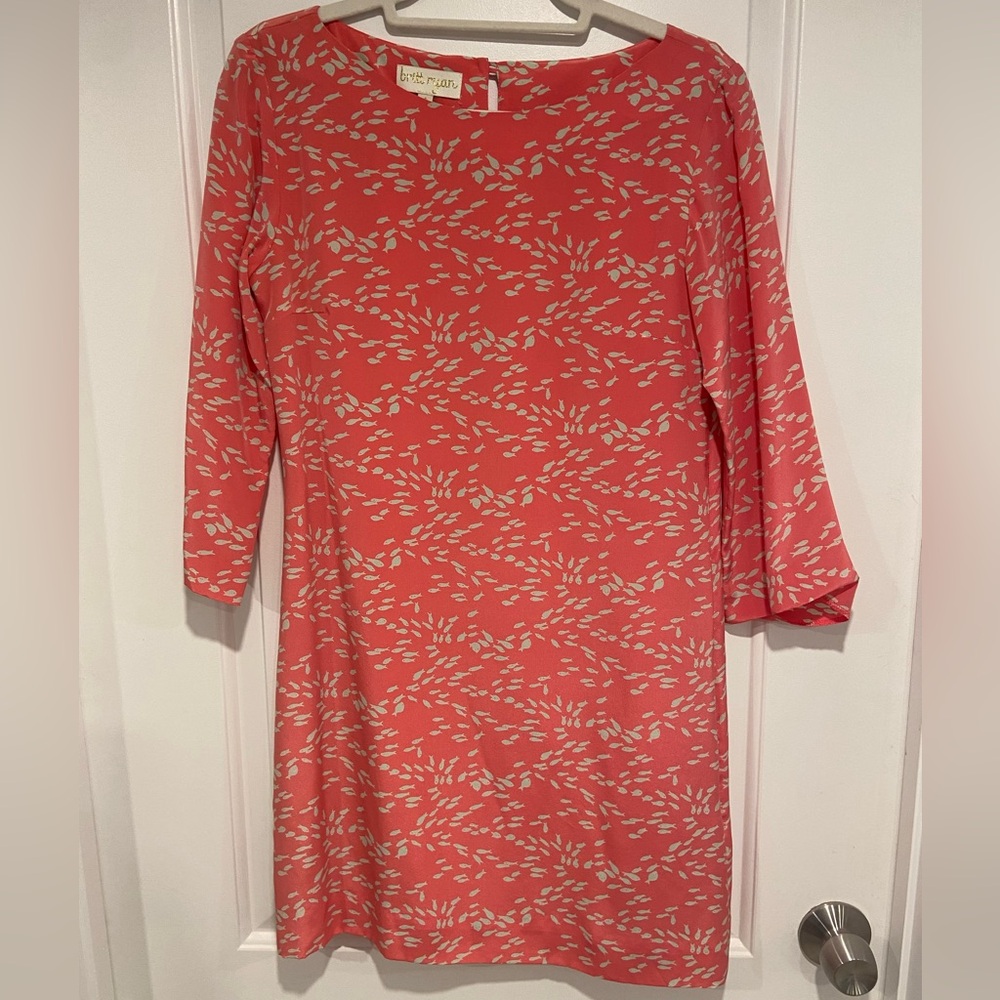 A-line silk dress